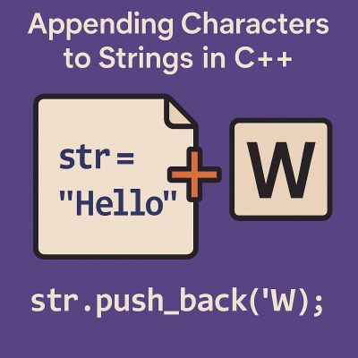 Appending Characters to Strings in C++