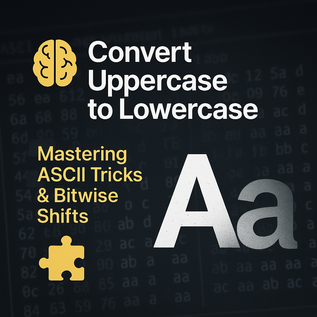 Convert Uppercase to Lowercase